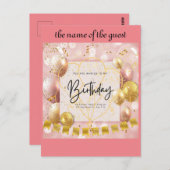 invitation d'anniversaire (Devant / Derrière)