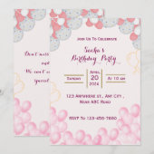 Invitation d'anniversaire (Devant / Derrière)