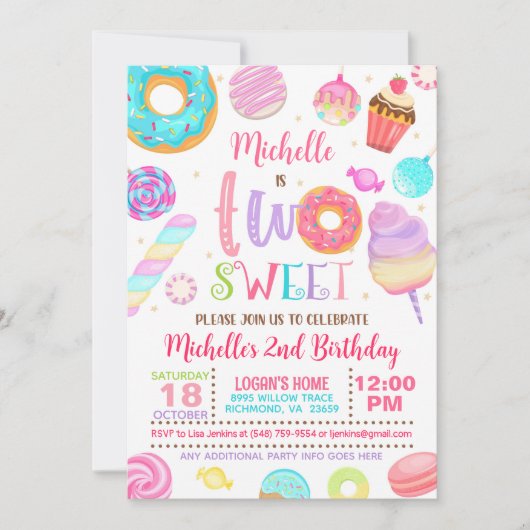 Invitation d'Anniversaire (Devant)