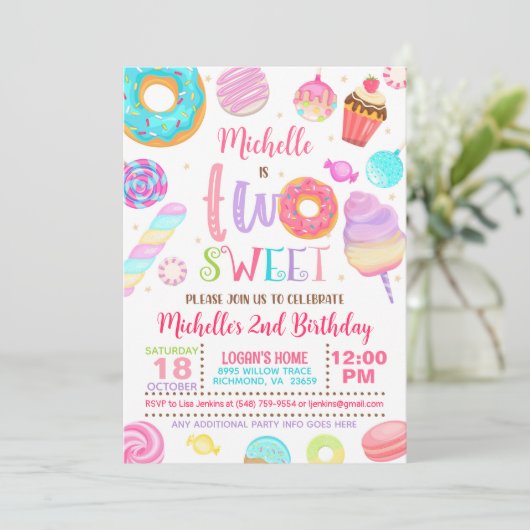 Invitation d'Anniversaire (Debout devant)