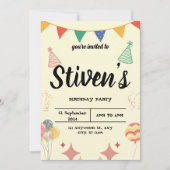 Invitation d'anniversaire (Devant)