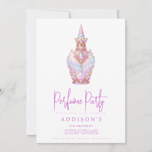 Invitation d'anniversaire (Devant)