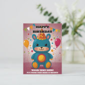 Invitation d'anniversaire  (Debout devant)