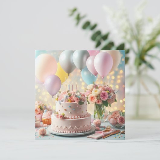 Invitation d'anniversaire (Debout devant)