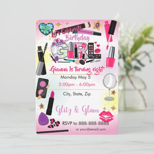 Invitation d'anniversaire (Debout devant)