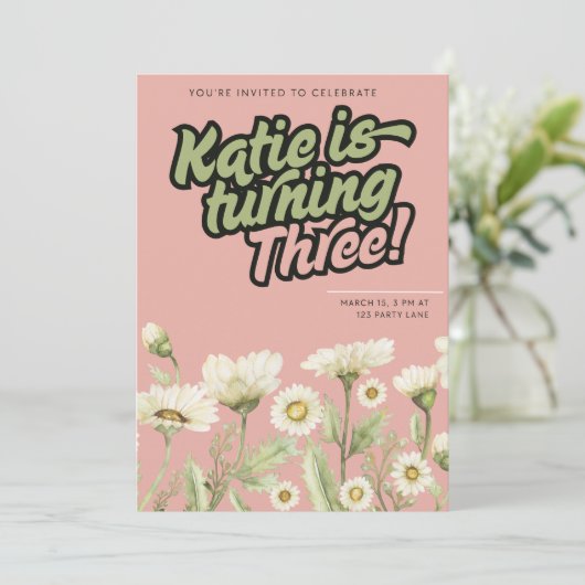 Invitation d'anniversaire (Debout devant)