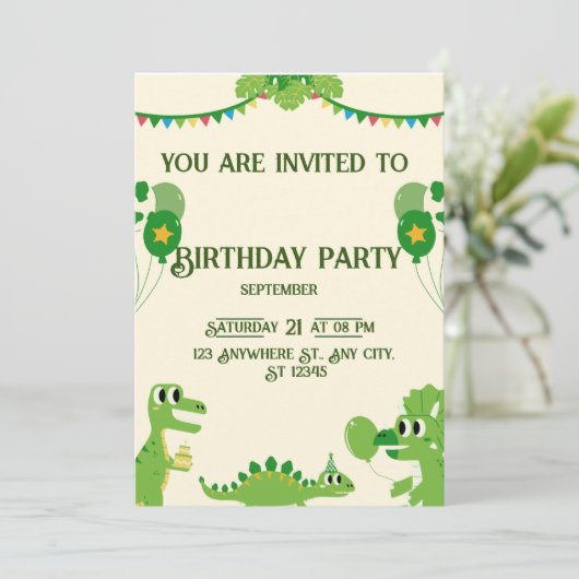 Invitation d'anniversaire (Debout devant)