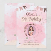 Invitation d'anniversaire  (Devant / Derrière)