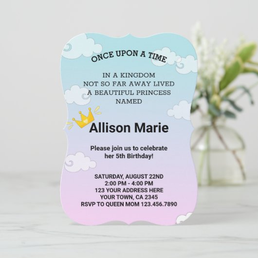 Invitation d'anniversaire (Debout devant)