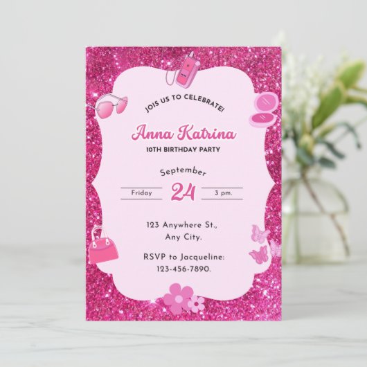 invitation d'anniversaire (Debout devant)