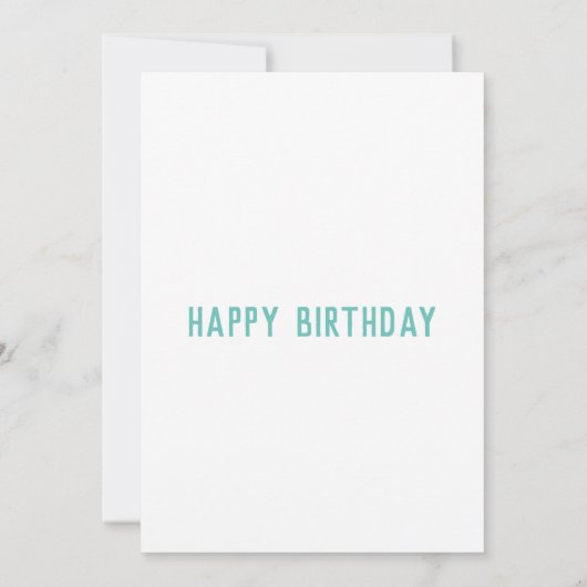 Invitation d'anniversaire (Dos)