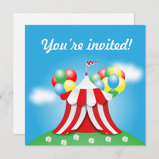 Invitation d'anniversaire (Devant / Derrière)