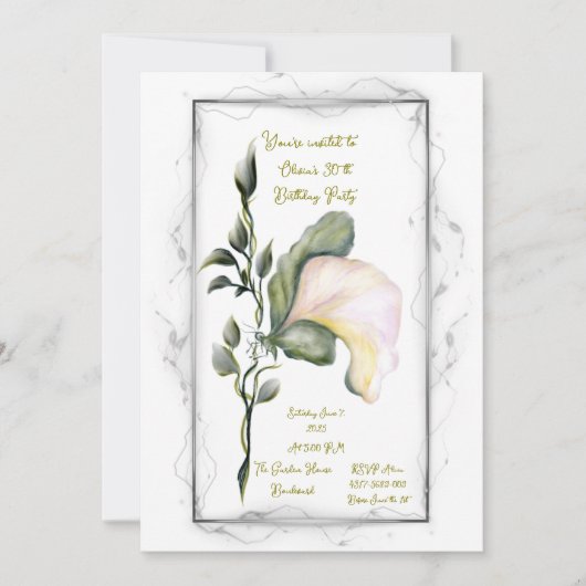 Invitation d'anniversaire (Devant)