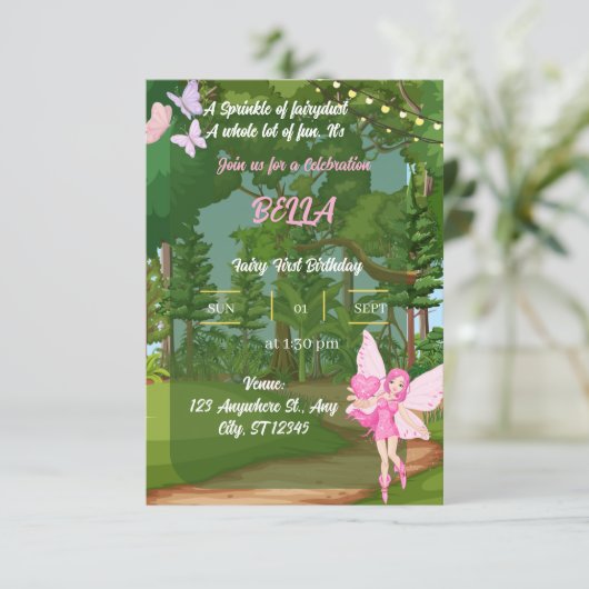 invitation d'anniversaire (Debout devant)