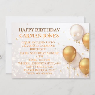 INVITATION D'ANNIVERSAIRE