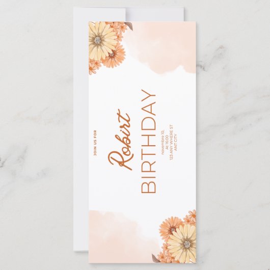 Invitation d'anniversaire (Devant)