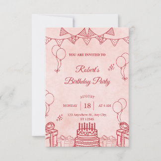 Invitation d'anniversaire