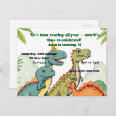 Invitation d'anniversaire  (Devant / Derrière)