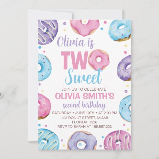 Invitation d'Anniversaire (Devant)