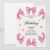 Invitation d'anniversaire (Devant / Derrière)