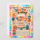 Invitation d'anniversaire (Devant)