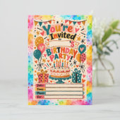 Invitation d'anniversaire (Debout devant)