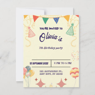 invitation d'anniversaire