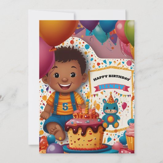 Invitation d'anniversaire (Devant)