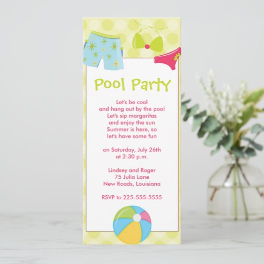 Invitation d'anniversaire (Debout devant)