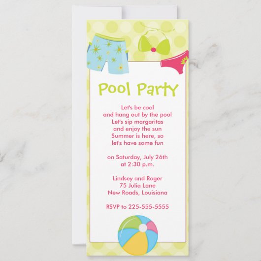 Invitation d'anniversaire (Devant)