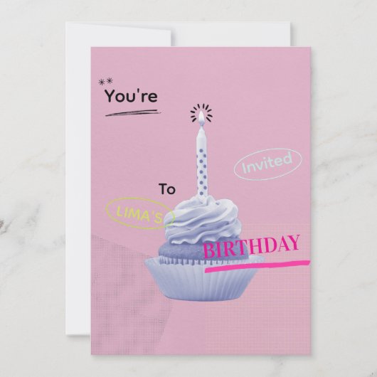 Invitation d'anniversaire (Devant)