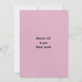 Invitation d'anniversaire (Dos)