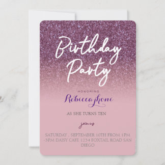 Invitation d'anniversaire