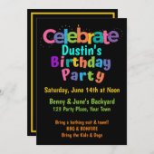 Invitation d'anniversaire (Devant / Derrière)