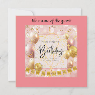 invitation d'anniversaire