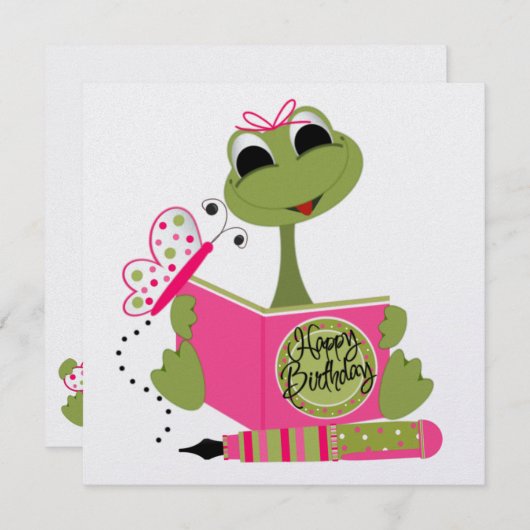 Invitation d'anniversaire (Devant / Derrière)