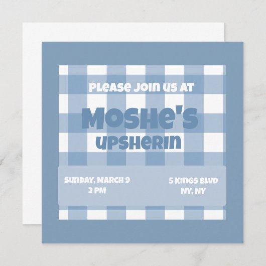 Invitation d'anniversaire (Devant / Derrière)