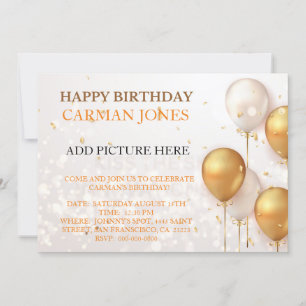 INVITATION D'ANNIVERSAIRE