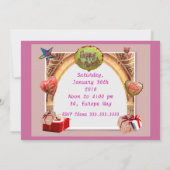 Invitation d'anniversaire (Dos)