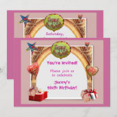 Invitation d'anniversaire (Devant / Derrière)