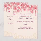 Invitation d'anniversaire (Devant / Derrière)