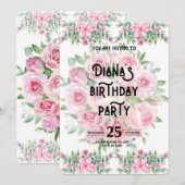 Invitation d'anniversaire (Devant / Derrière)