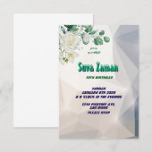 Invitation d'anniversaire (Devant / Derrière)