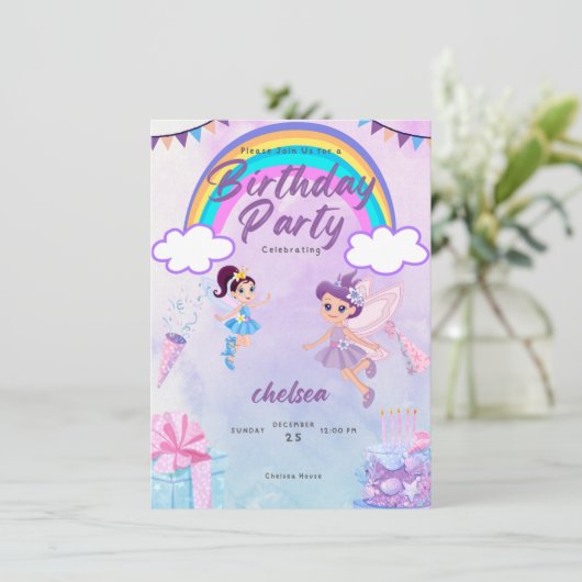 invitation d'anniversaire (Debout devant)