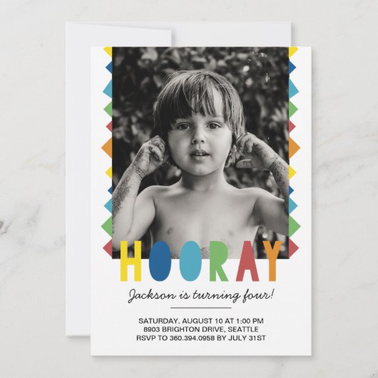 Invitation d'anniversaire (Devant)