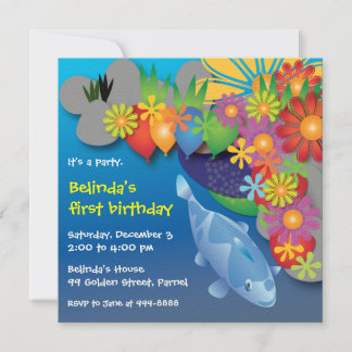 Invitation d'anniversaire : 016 Poisson