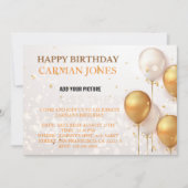 INVITATION D'ANNIVERSAIRE 1 (Devant)