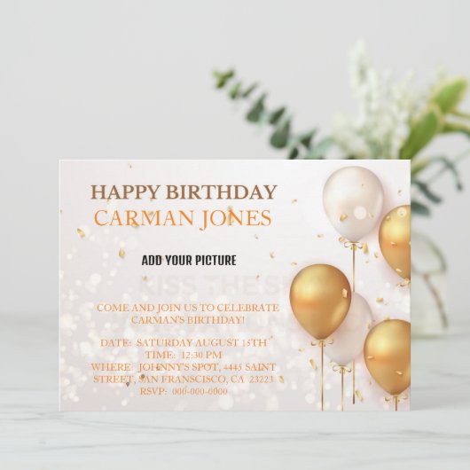 INVITATION D'ANNIVERSAIRE 1 (Debout devant)