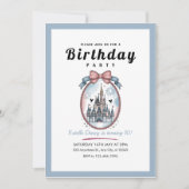 Invitation d'anniversaire 10 ans pour filles du Ch (Devant)