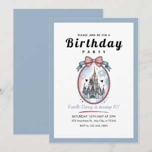 Invitation d'anniversaire 10 ans pour filles du Ch